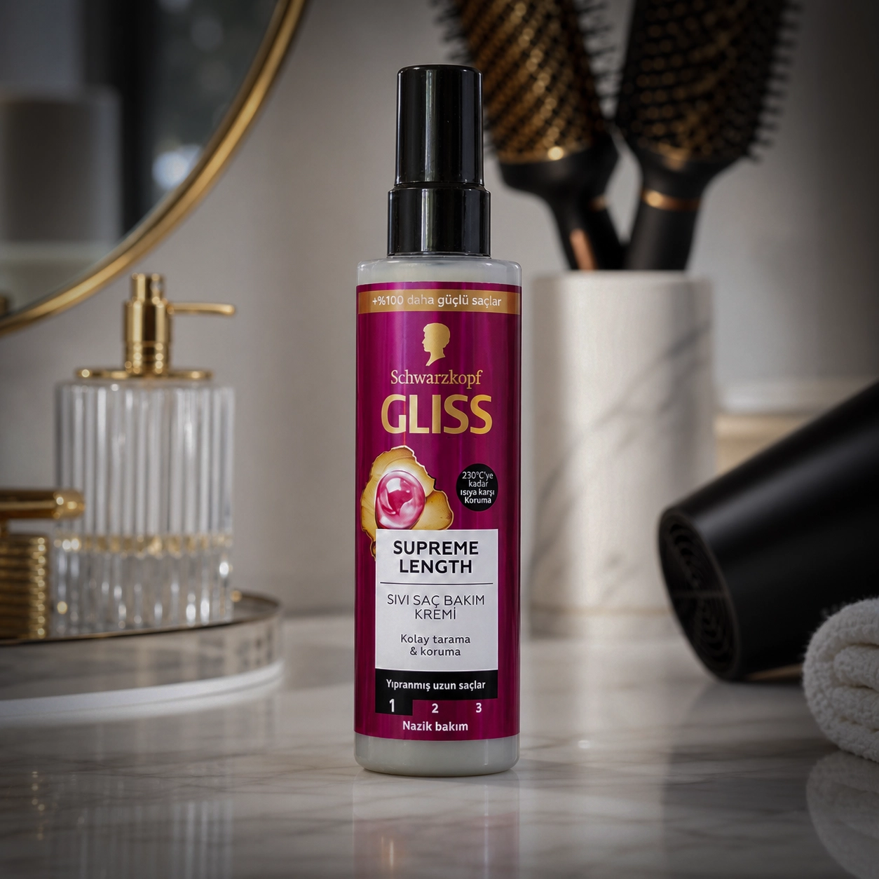 اسپری دو فاز گلیس Supreme Length حجم 200 میل