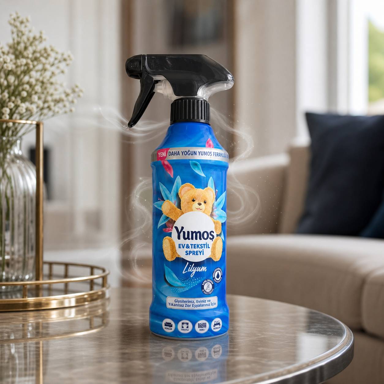 اسپری خوشبوکننده یوموش Yumoş رایحه گل سوسن