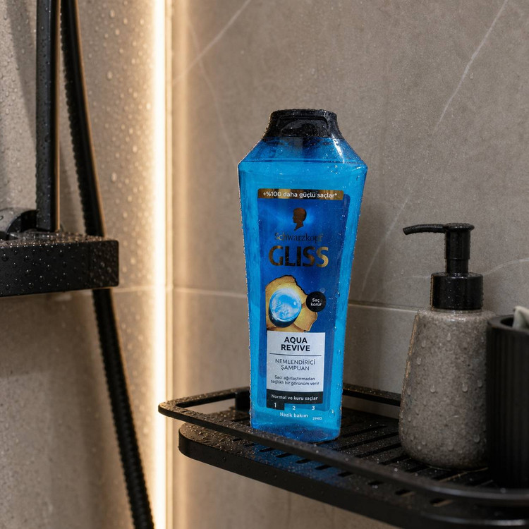 شامپو مو گلیس مدل Aqua Revive حجم 400 میل